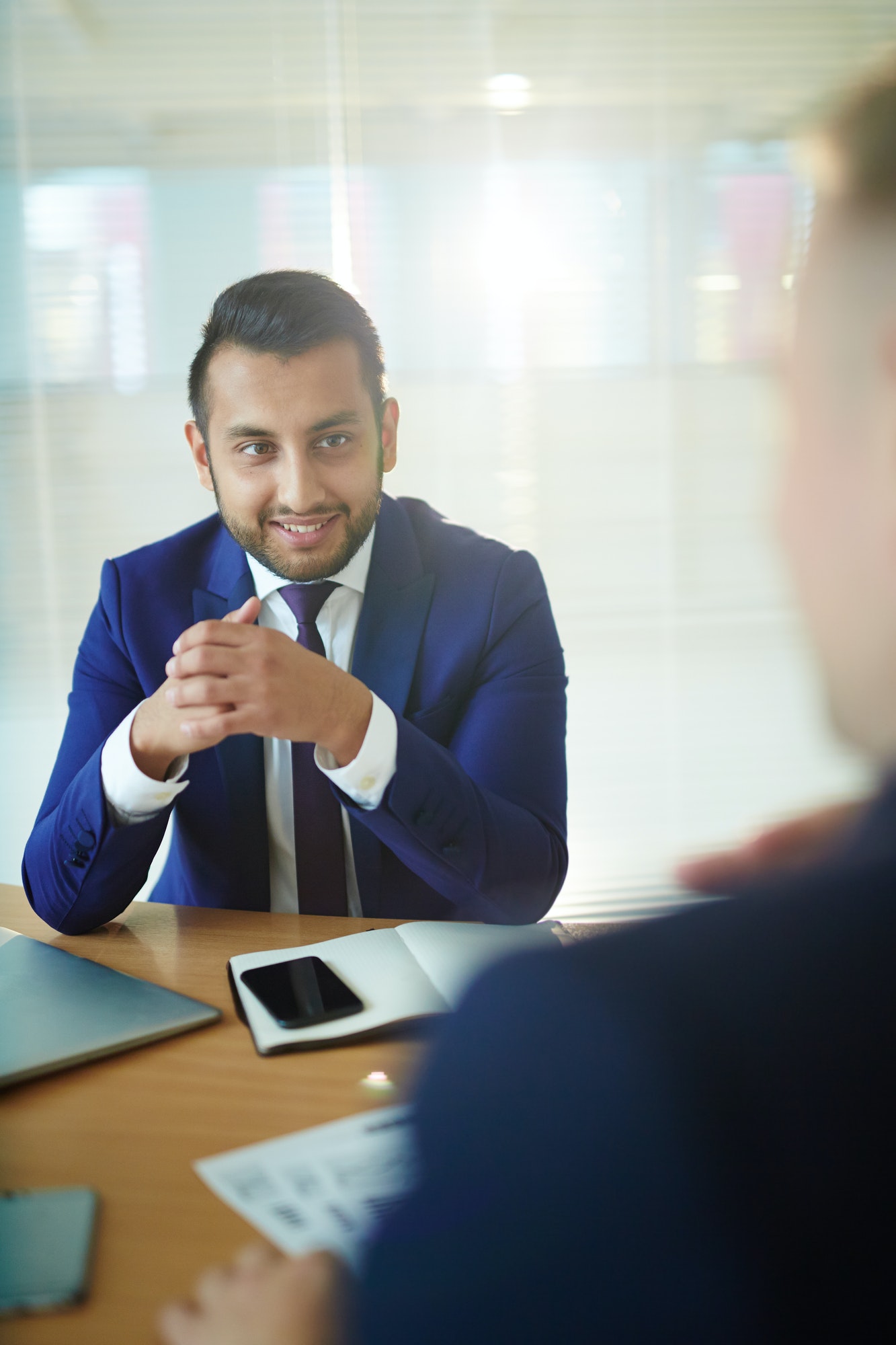 Discussing business plan