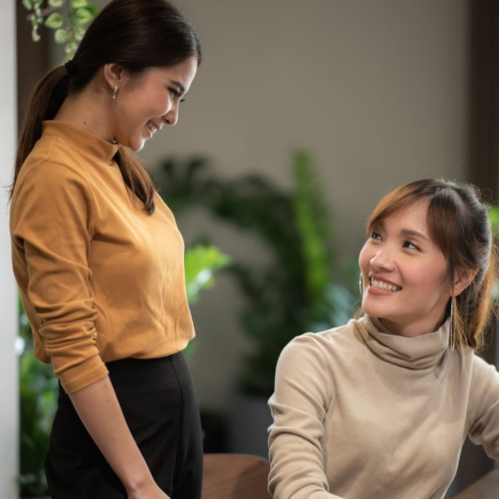 Female business financial advisor consulting a client Female business financial advisor consulting a client